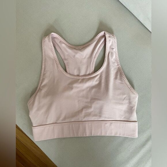 Fabletics Padded Sports Bra Light Pink - Picture 1 of 3